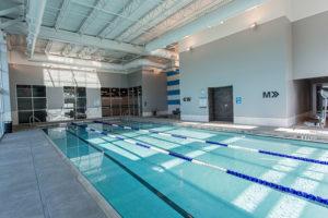 indoor lap pool at gym 