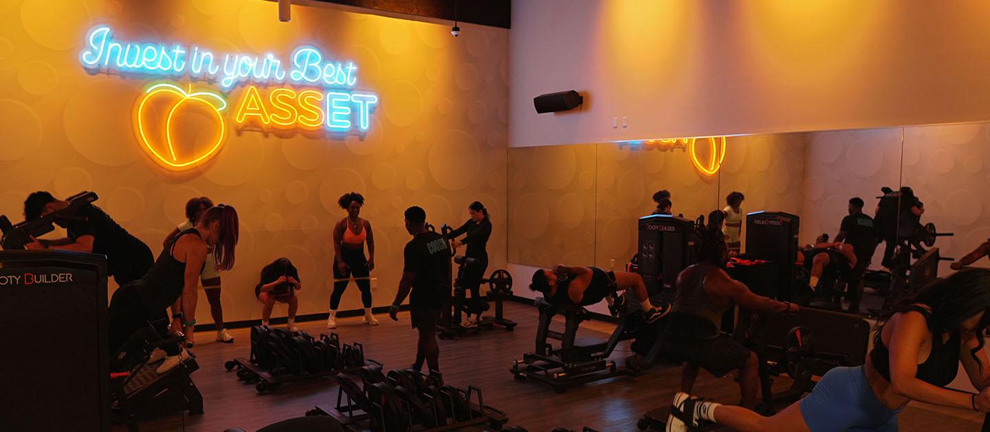 inside a modern fitness class at eos