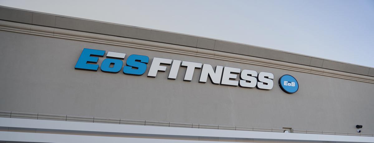 exterior shot of modern eos fitness gym