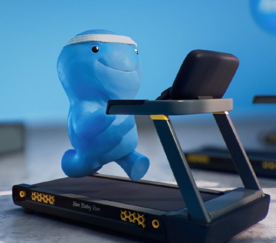 Will Power running on a tredmill