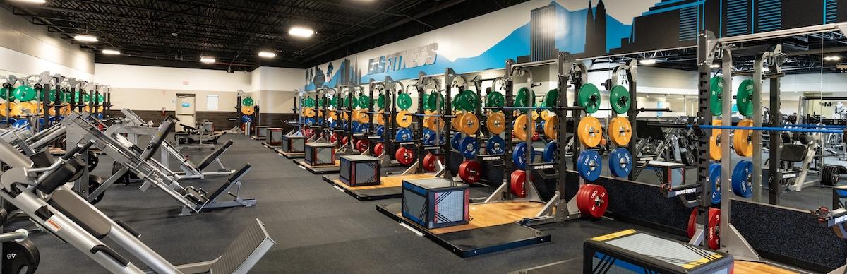 wide shot of modern eos gym