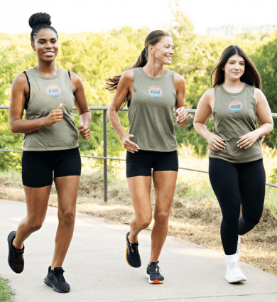group of people running for endurance training