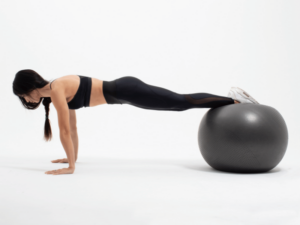 STABILITY BALL PLANK