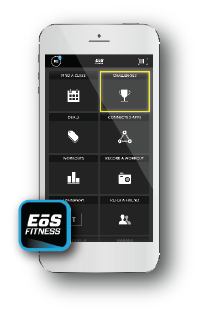 iPhone showing Challenges widget in EoS App