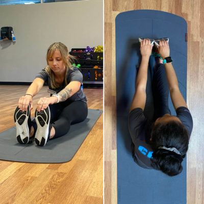 Personal Trainer Cool Down Sit and Reach Hamstring Stretch