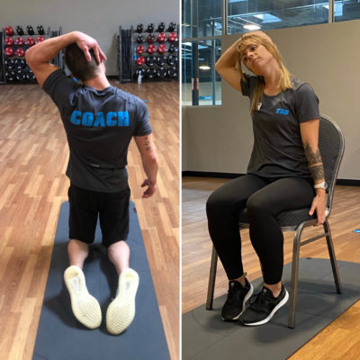 Personal Trainer Cool Down Neck and Trap Stretch