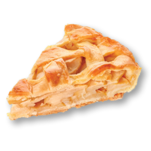 one slice of apple pie