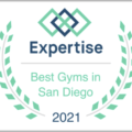 Logo for the Expertise Best Gyms in San Diego 2021 Award