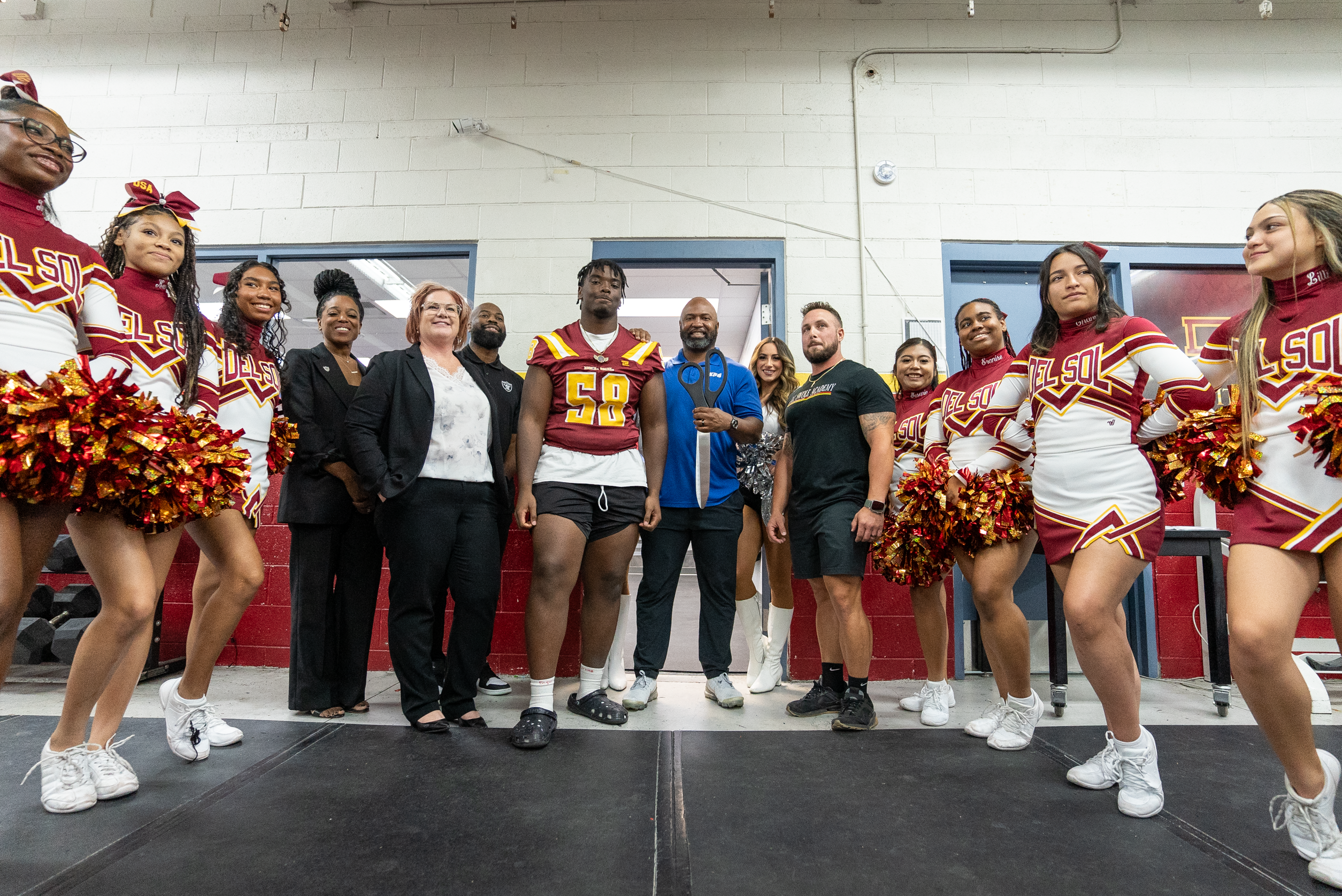 Raiders and EōS Fitness Reveal Brand-New Recovery Room at Del Sol Academy